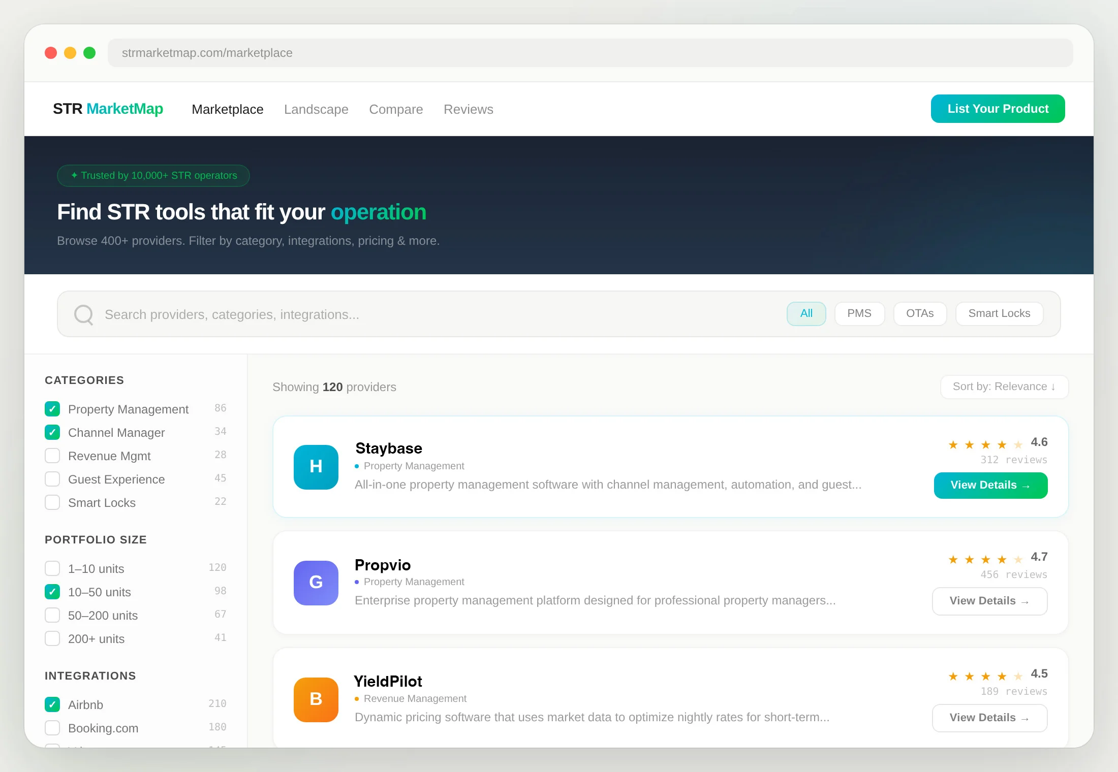 STR MarketMap Platform Preview